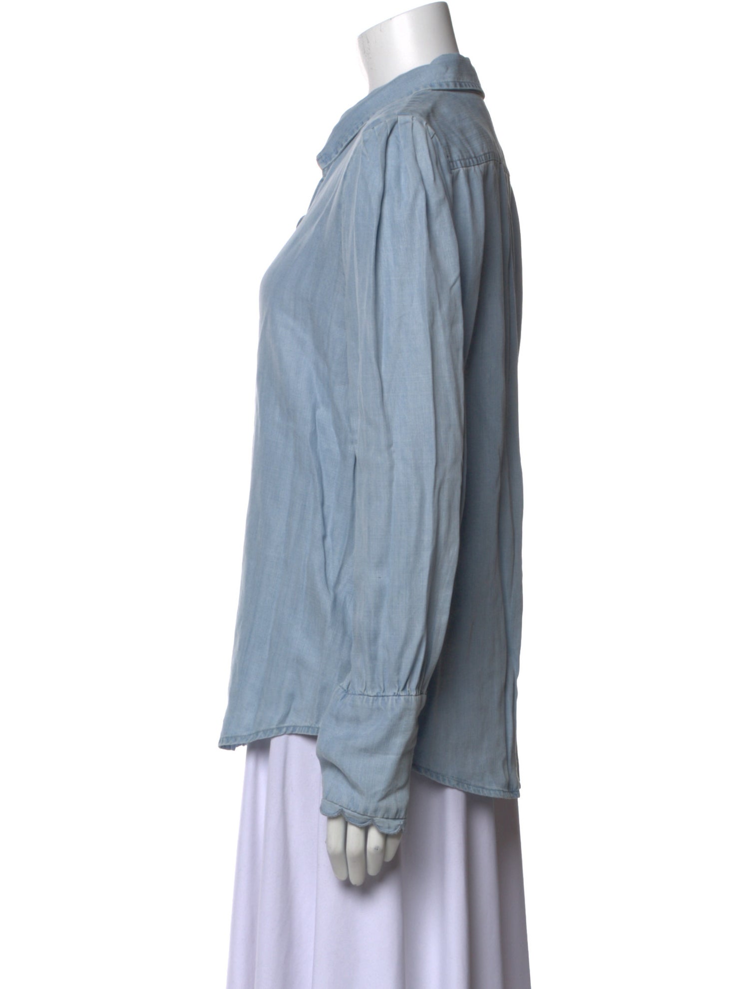 FRAME Long Sleeve Button-Up Top