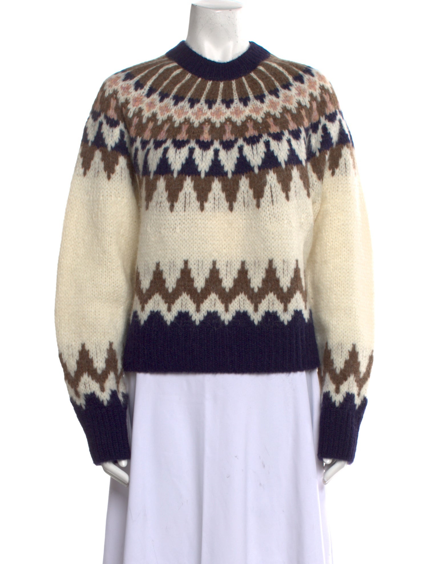 FRAME Alpaca Printed Sweater