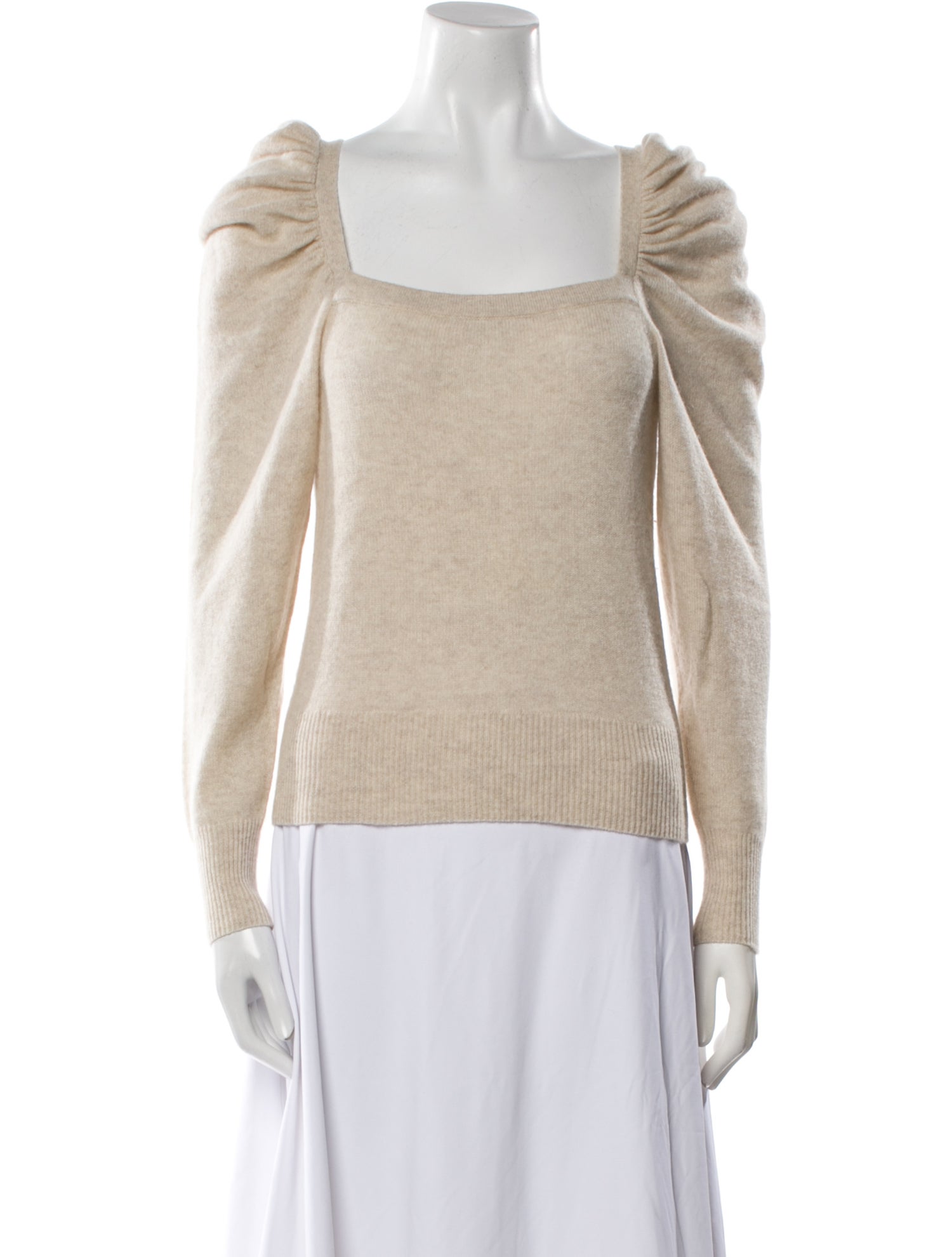 FRAME Cashmere Square Neckline Sweater