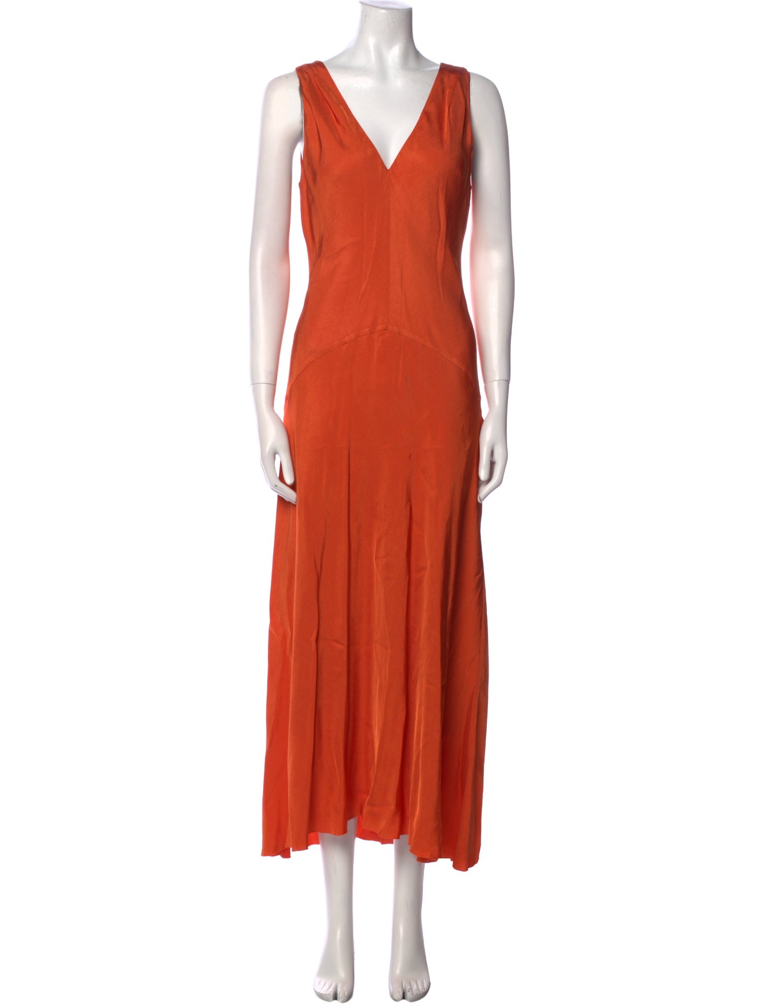 FRAME V-Neck Long Dress