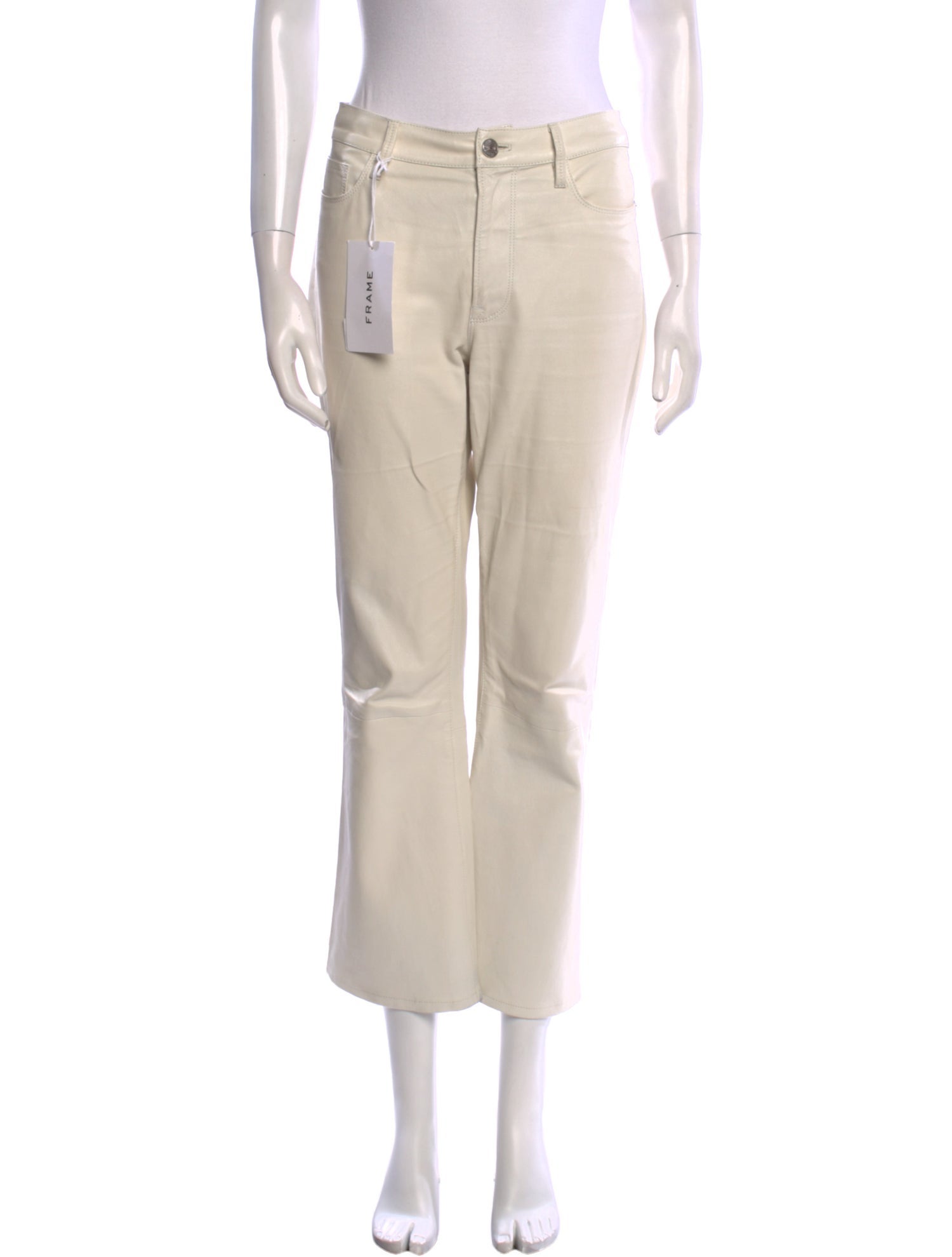 FRAME Lamb Leather Wide Leg Pants w/ Tags