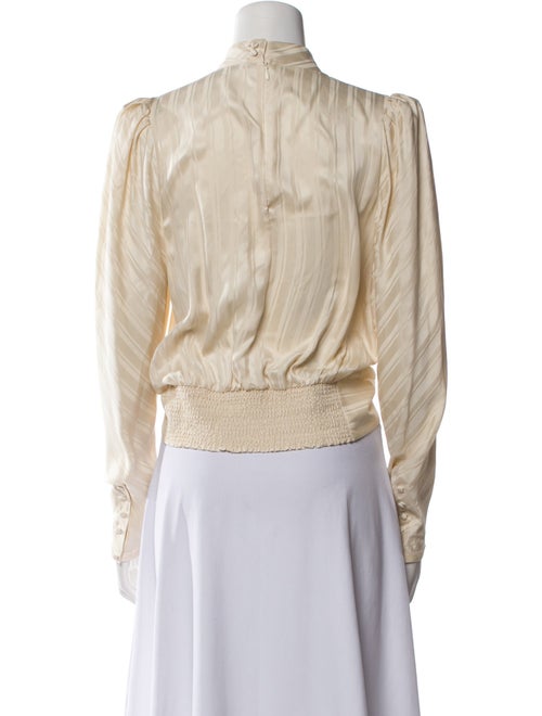 FRAME Silk Mock Neck Crop Top