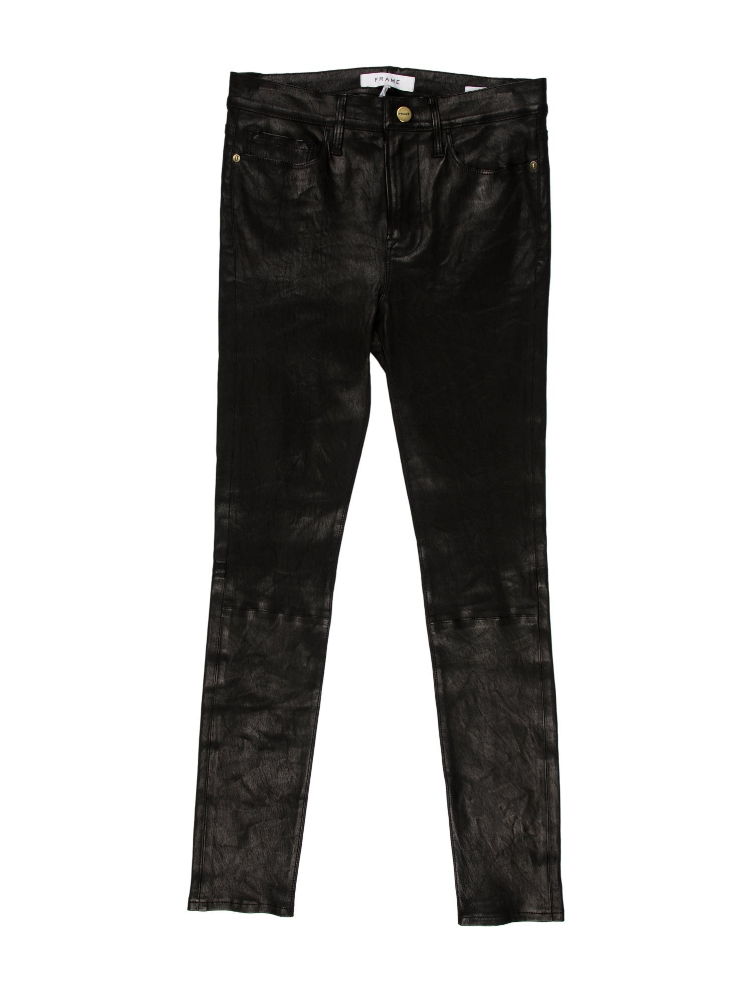 FRAME Lamb Leather Skinny Leg Pants w/ Tags
