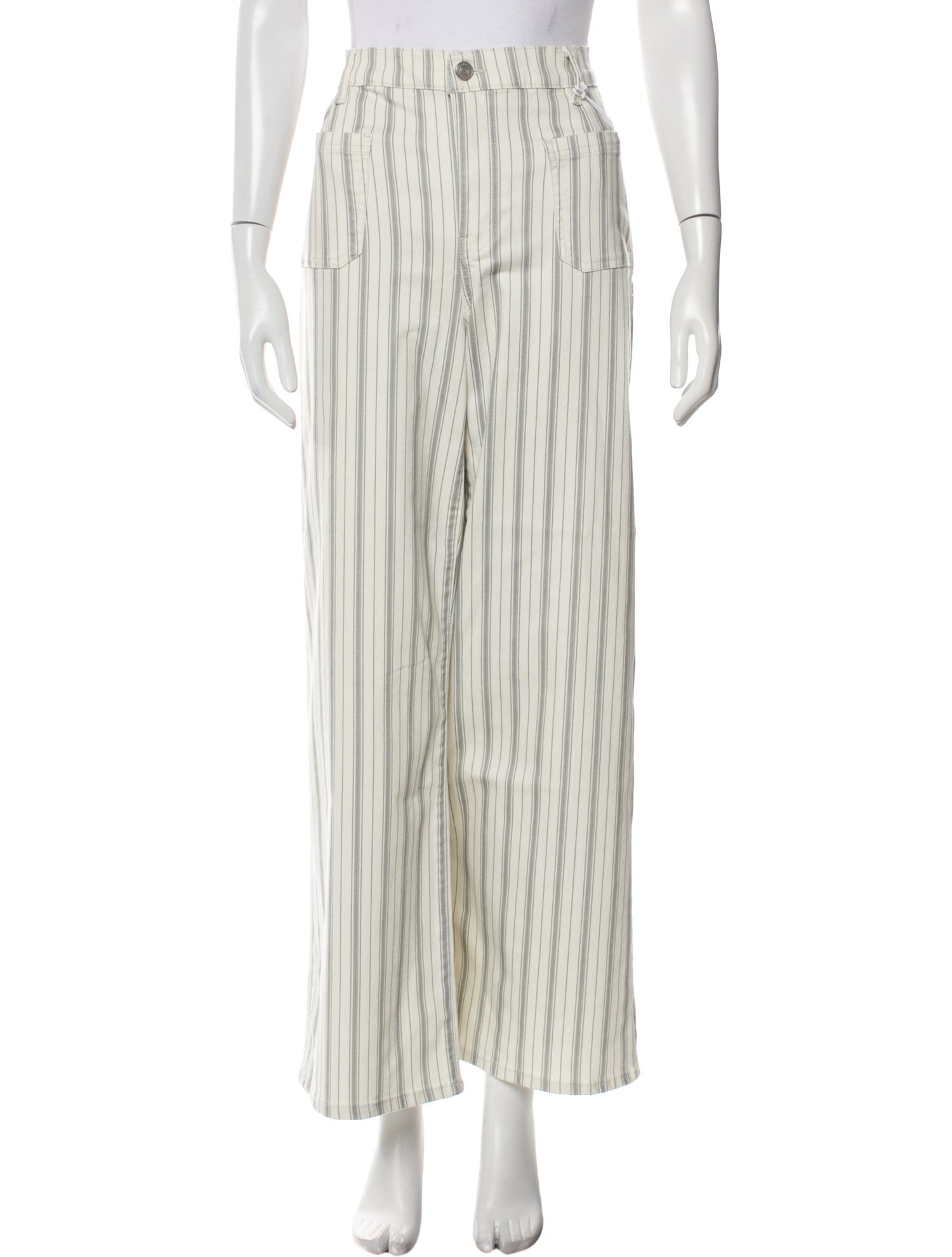 FRAME Striped Wide Leg Pants w/ Tags