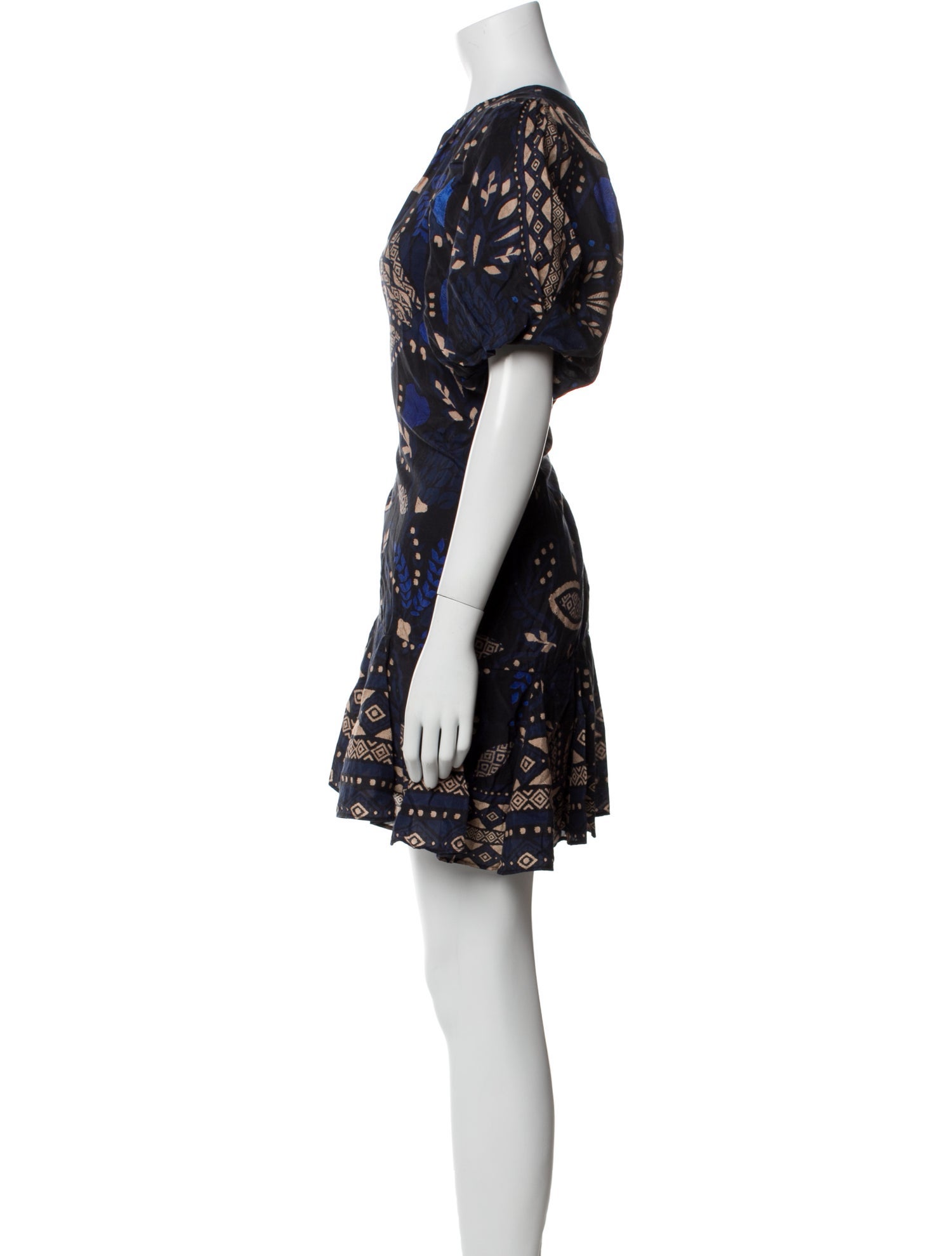 FRAME Floral Print Mini Dress