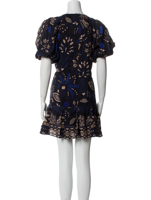 FRAME Floral Print Mini Dress