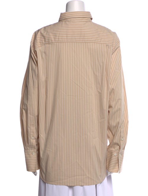 FRAME Striped Long Sleeve Button-Up Top