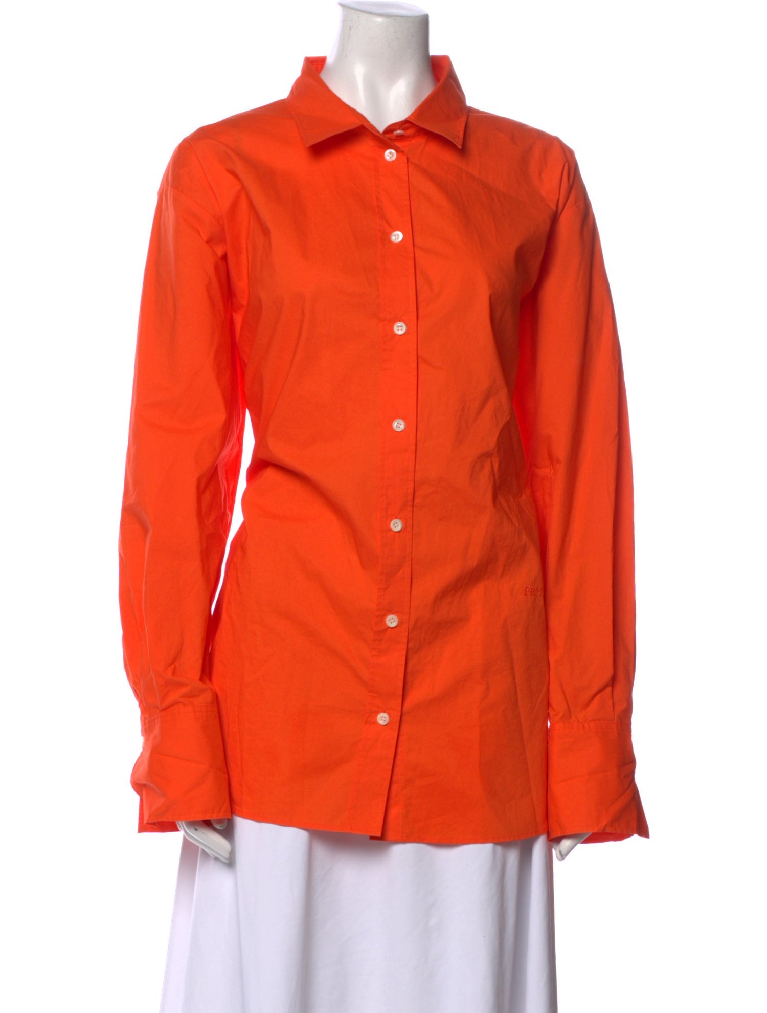 FRAME Long Sleeve Button-Up Top