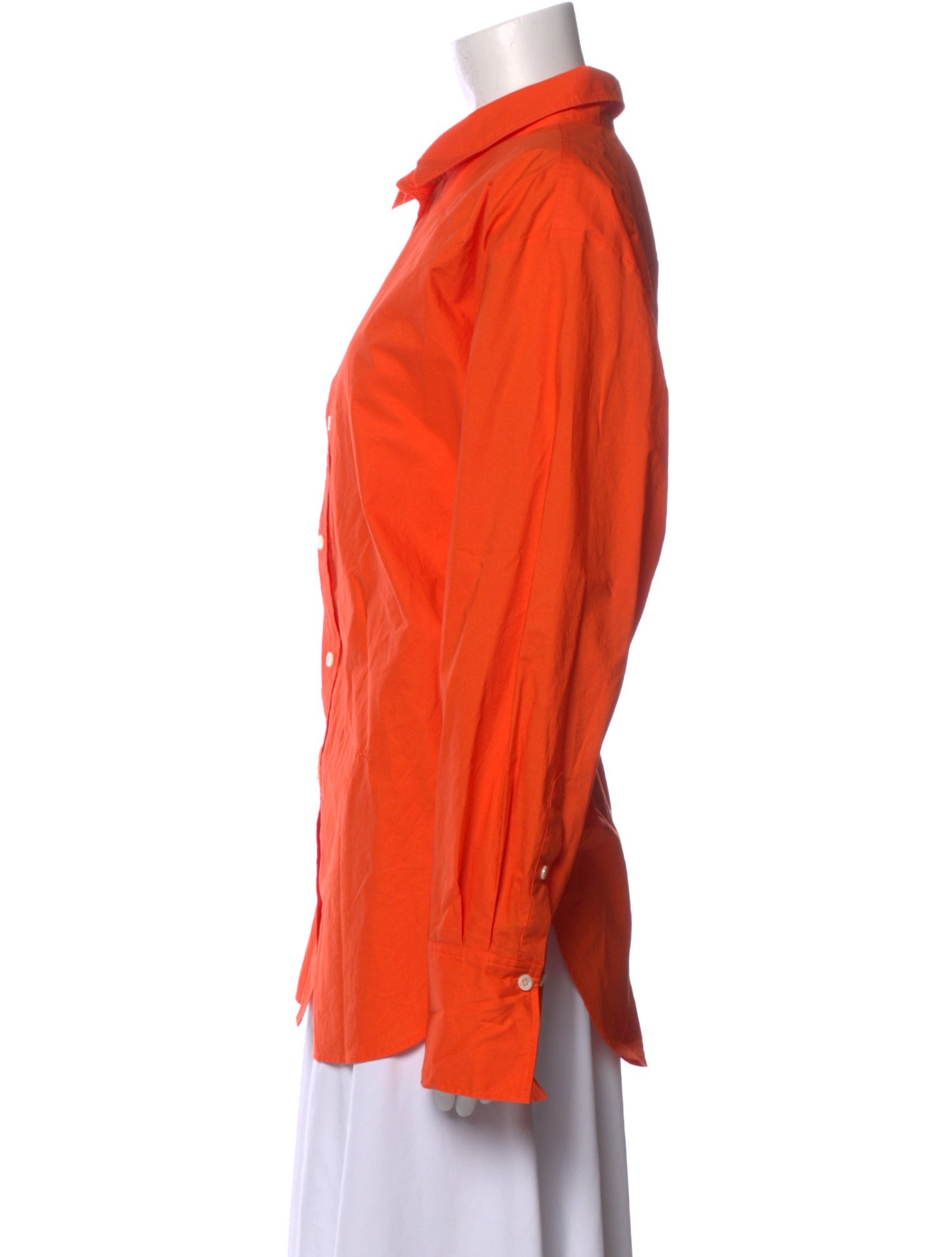 FRAME Long Sleeve Button-Up Top