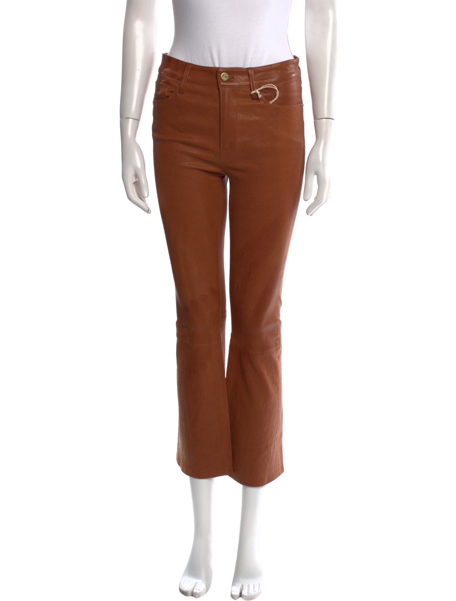 FRAME Lamb Leather Wide Leg Pants