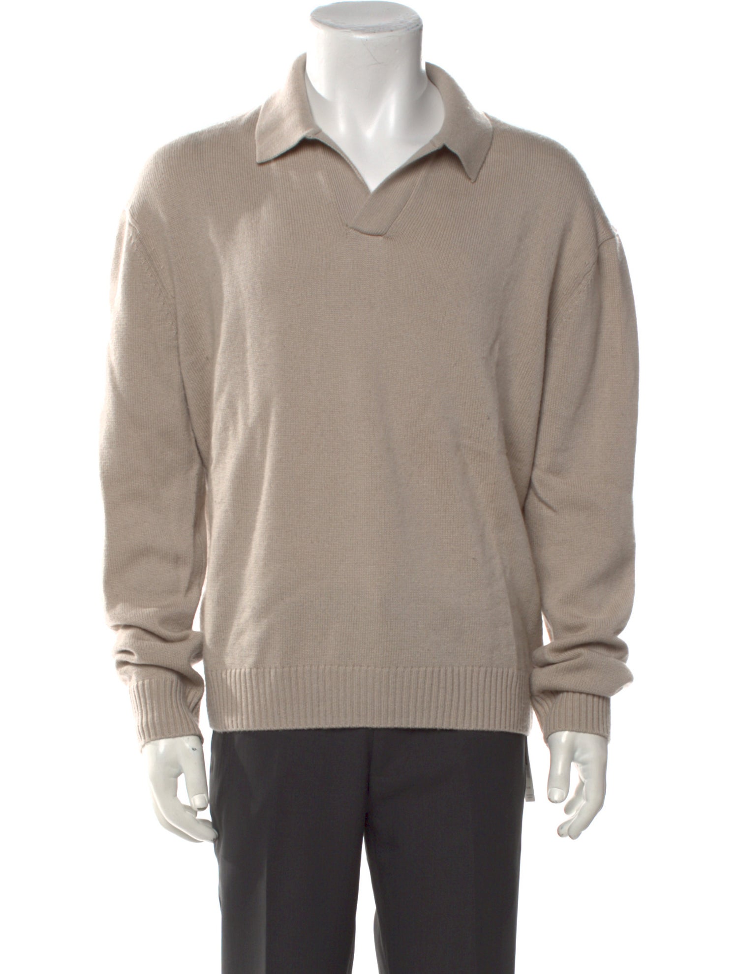 FRAME Wool Collar Polo Sweater