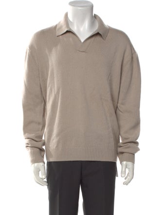 FRAME Wool Collar Polo Sweater