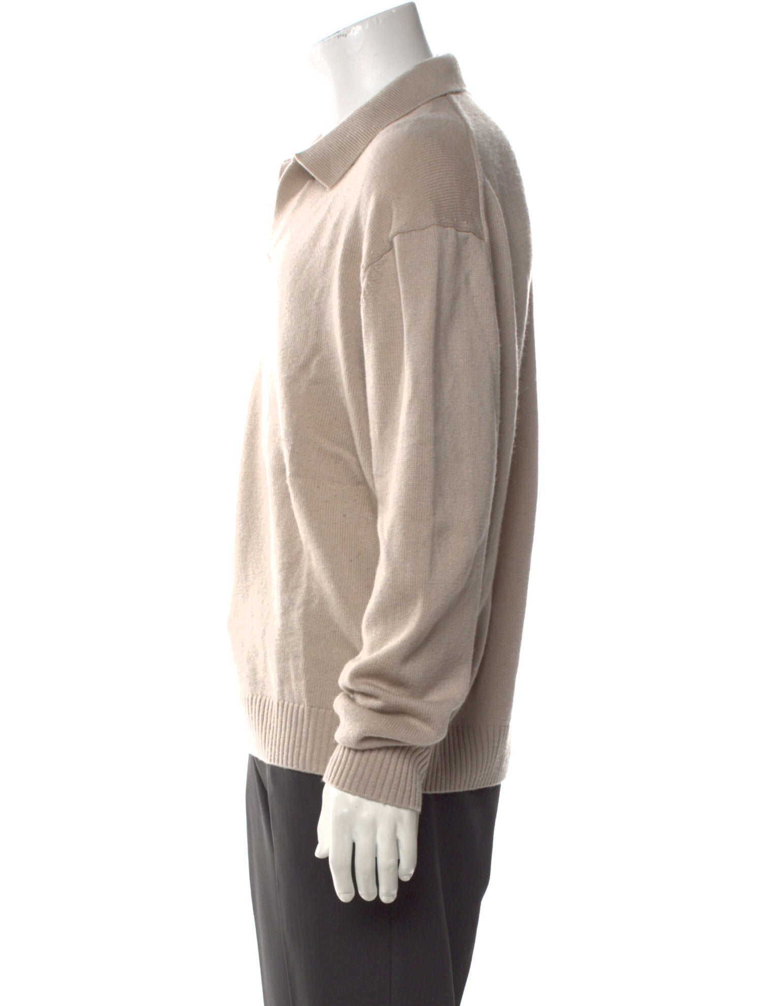 FRAME Wool Collar Polo Sweater