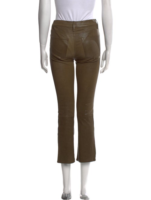 FRAME Lamb Leather Straight Leg Pants
