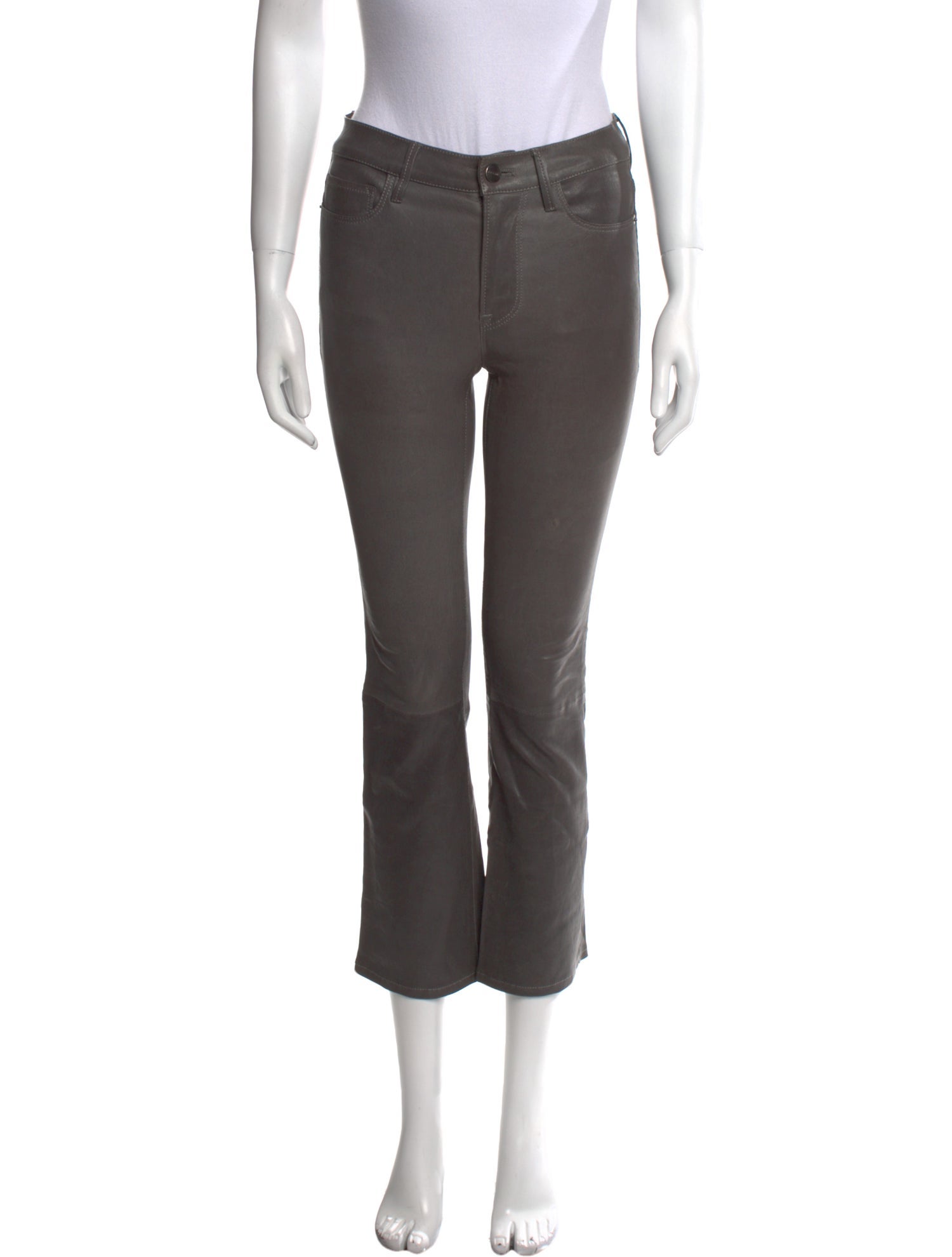 FRAME Lamb Leather Straight Leg Pants