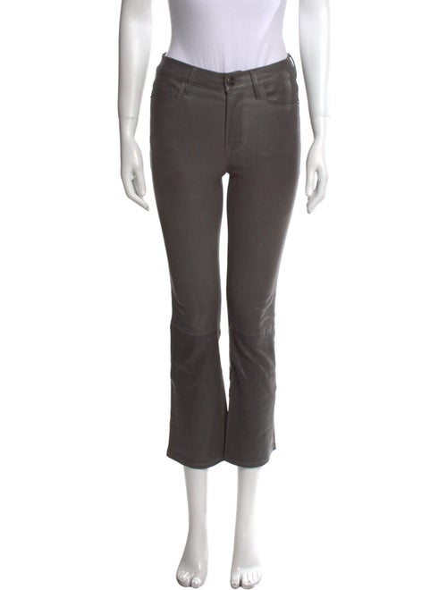 FRAME Lamb Leather Straight Leg Pants