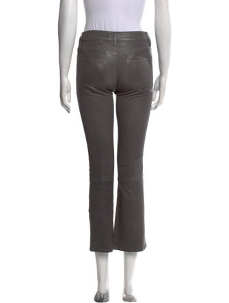 FRAME Lamb Leather Straight Leg Pants