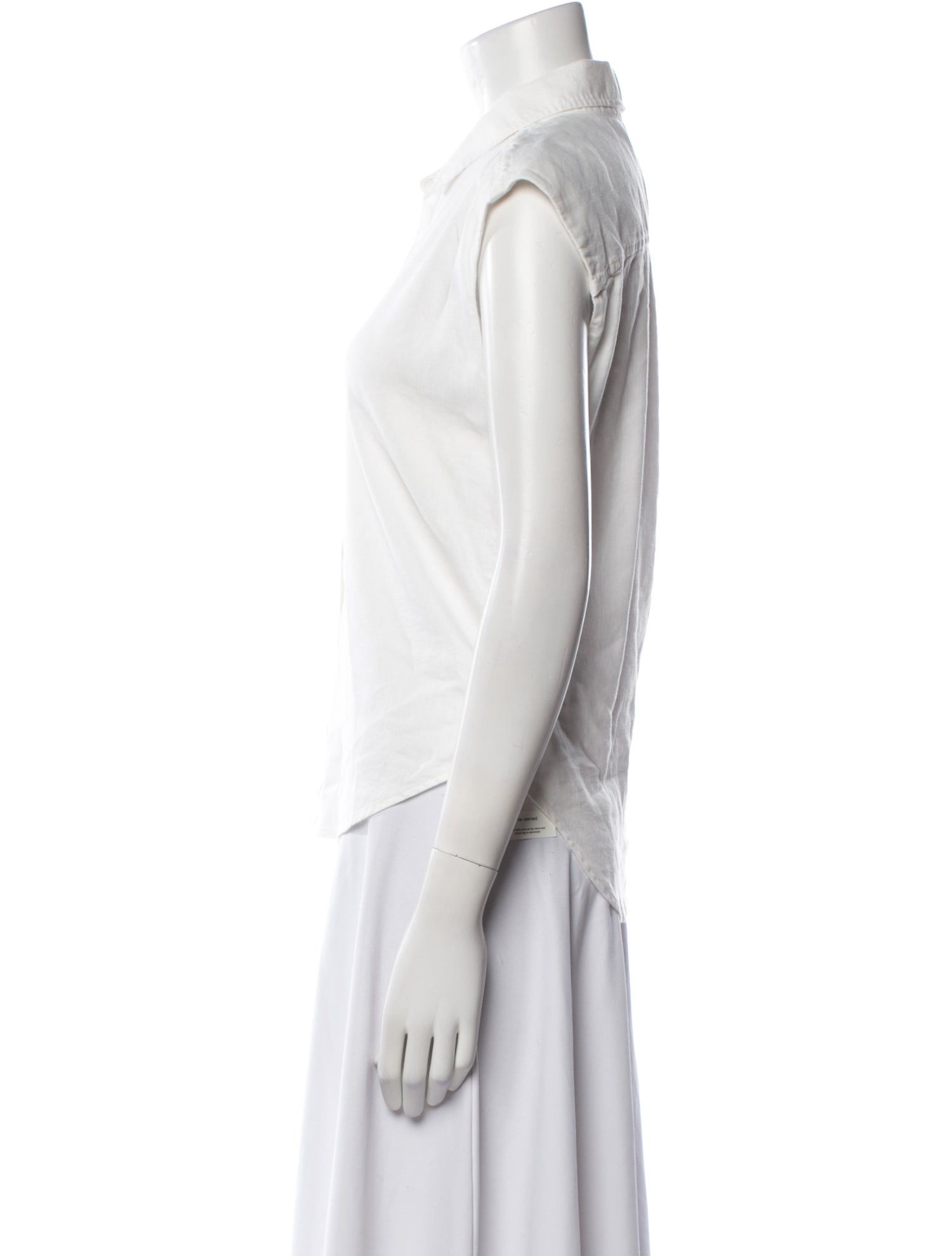 FRAME Short Sleeve Button-Up Top