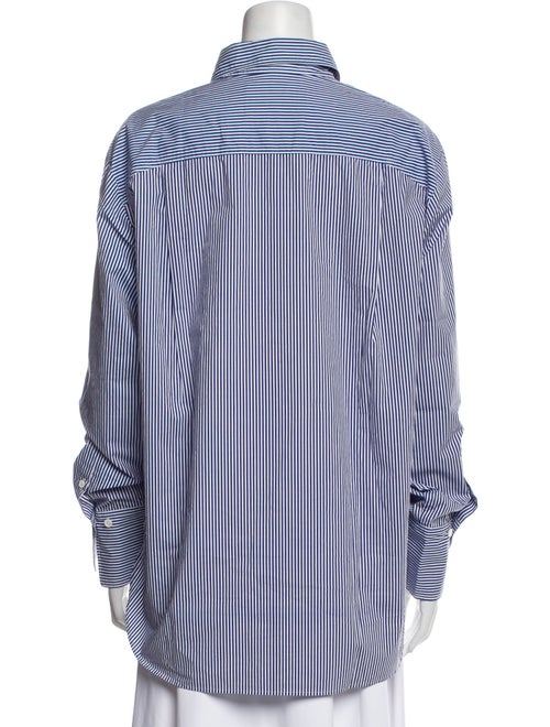 FRAME Striped Long Sleeve Button-Up Top