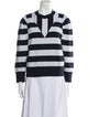 FRAME Striped V-Neck Sweater