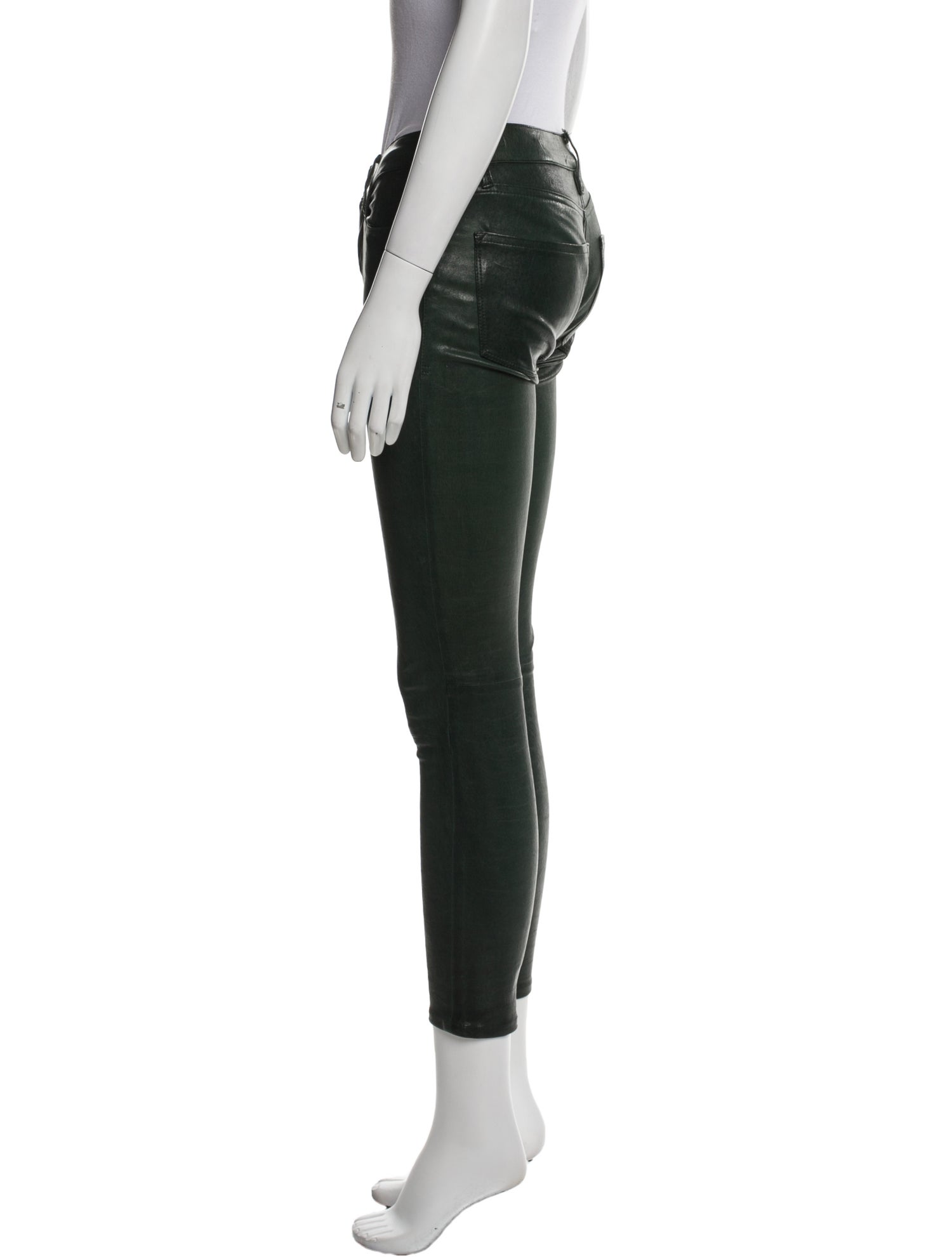 FRAME Lamb Leather Skinny Leg Pants