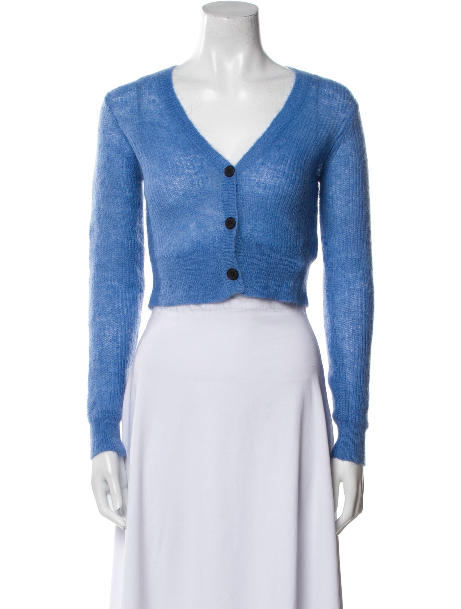 FRAME Nylon V-Neck Sweater