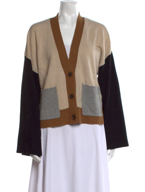 FRAME Cashmere Colorblock Pattern Sweater
