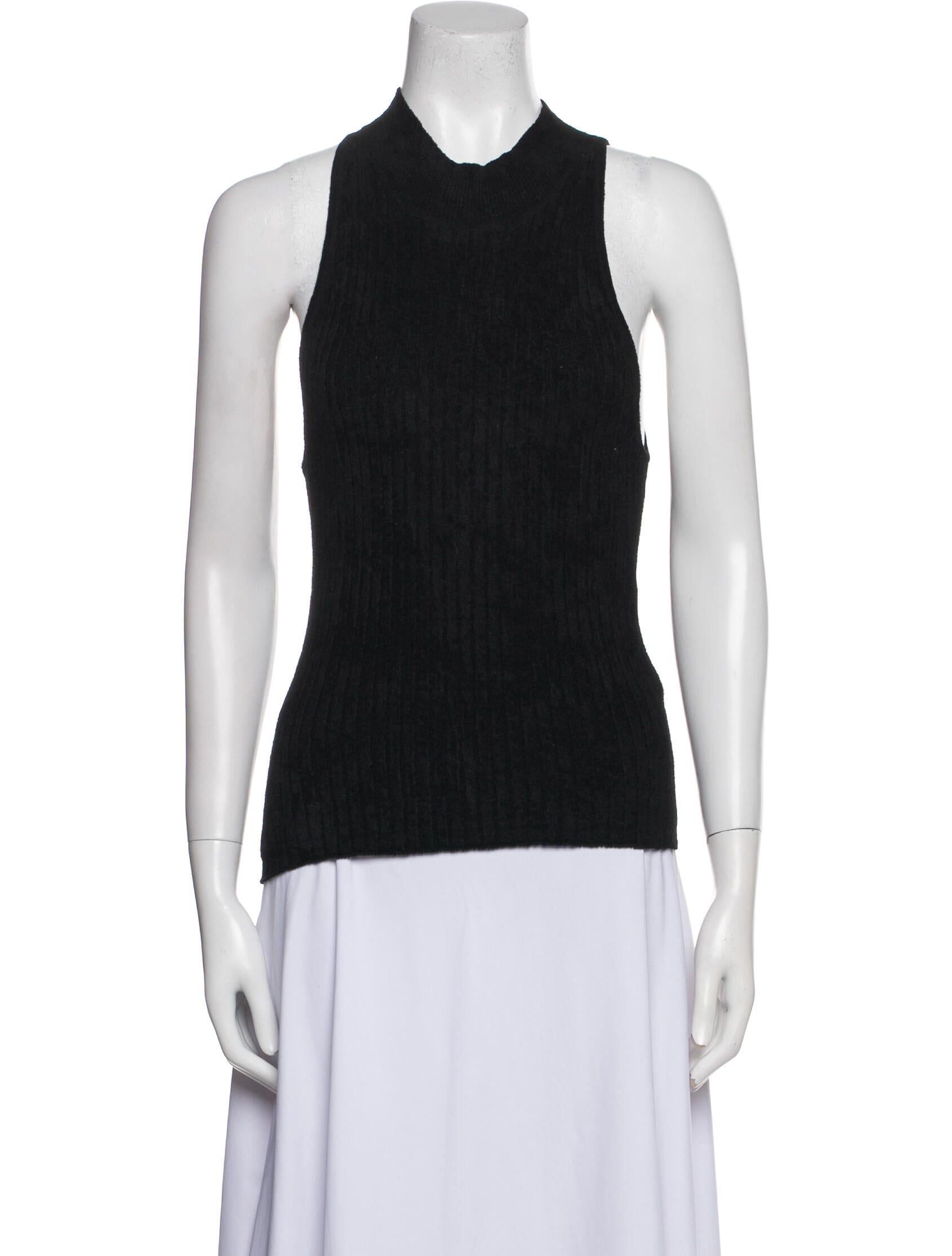 FRAME Crew Neck Sleeveless Top