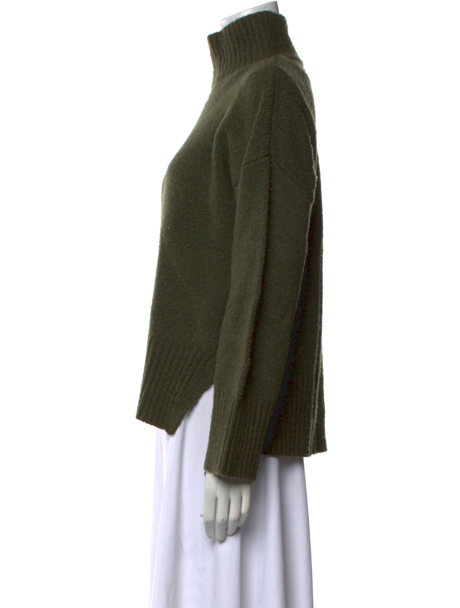 FRAME Virgin Wool Mock Neck Sweater