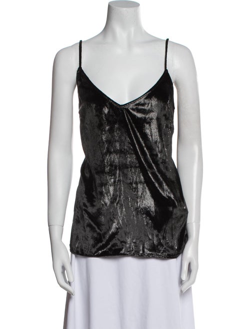 FRAME Printed V-Neck Top