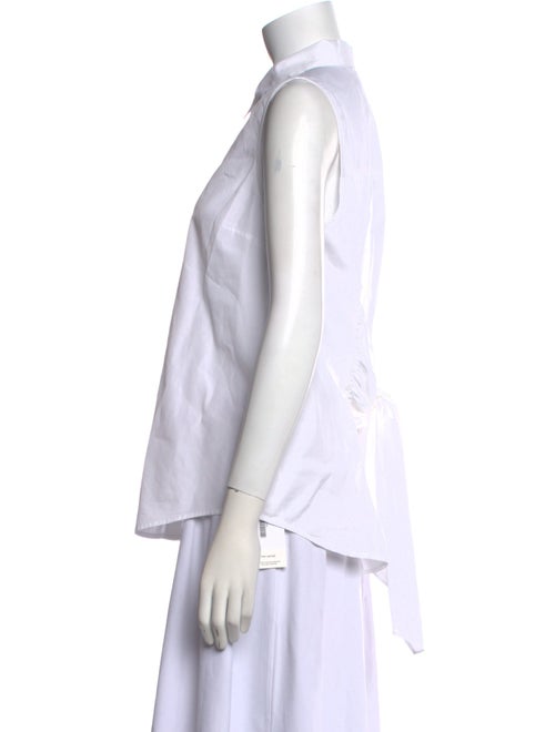 FRAME Sleeveless Button-Up Top