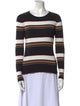 FRAME Striped Scoop Neck Sweater