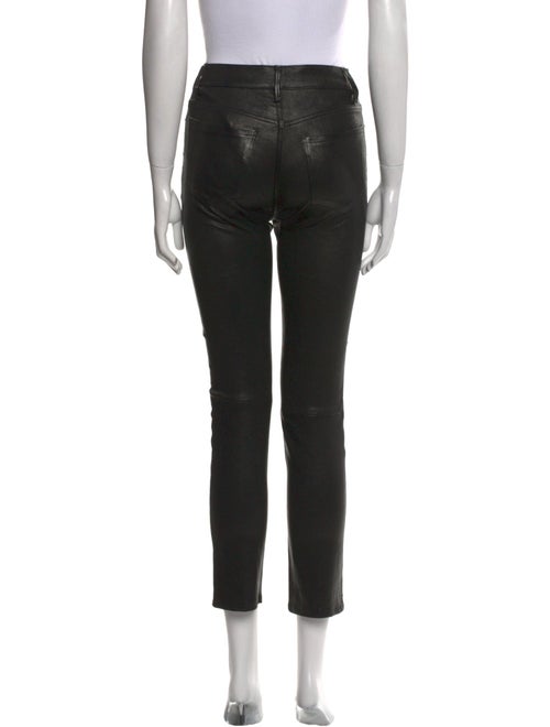 FRAME Lamb Leather Straight Leg Pants