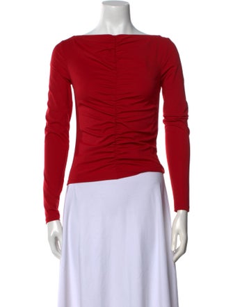 FRAME Bateau Neckline Long Sleeve Top