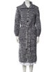FRAME Wool Printed Faux Fur Coat