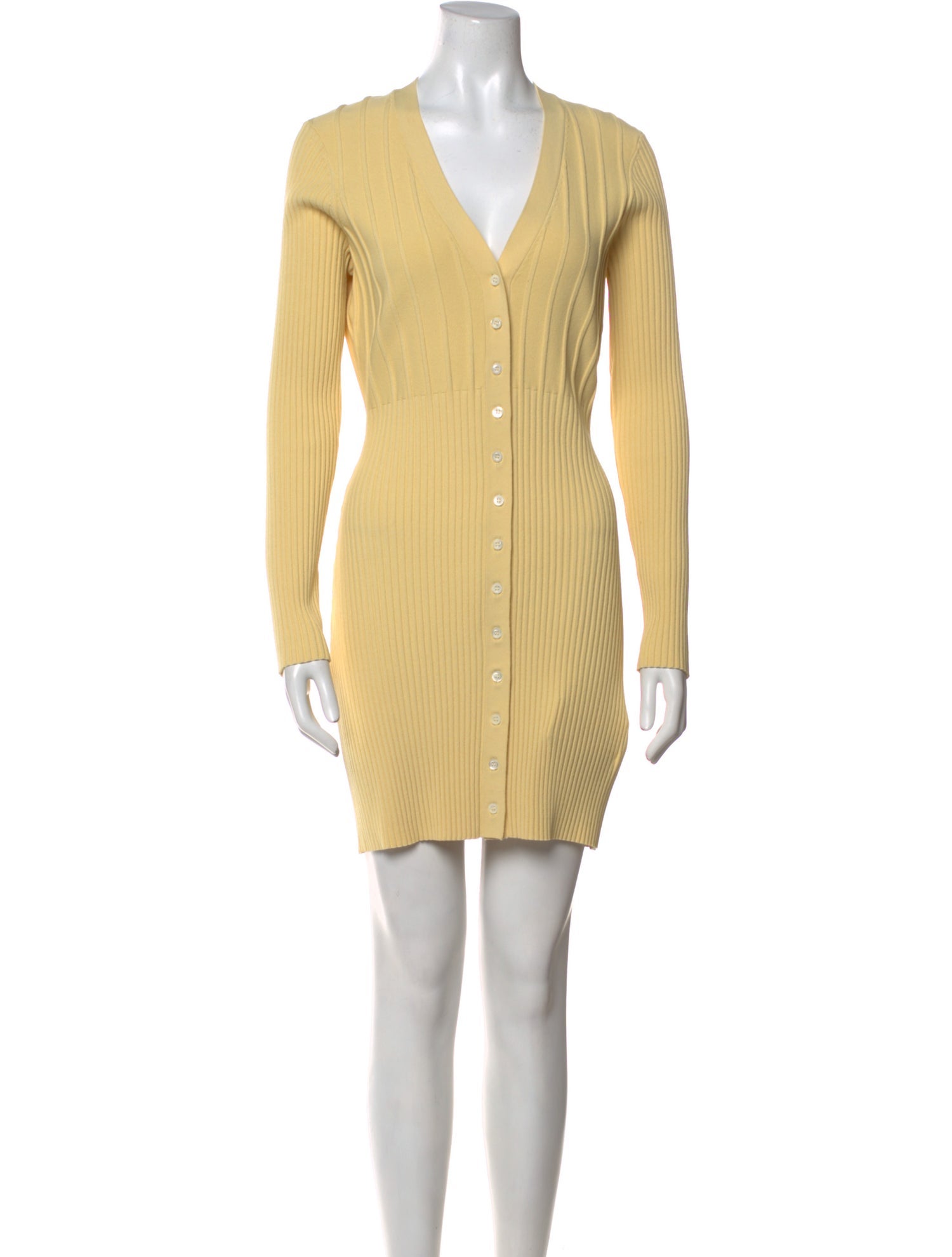 FRAME V-Neck Mini Dress