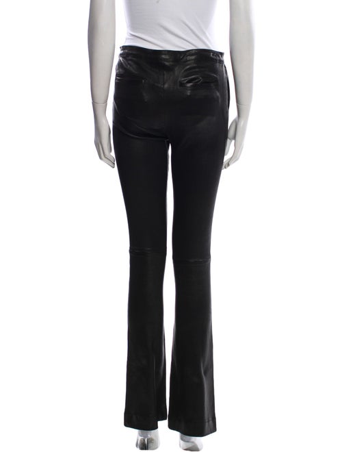 FRAME Leather Straight Leg Pants