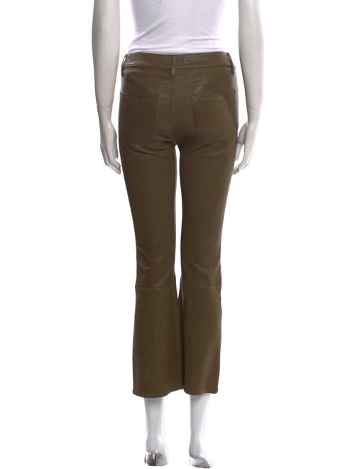 FRAME Leather Straight Leg Pants