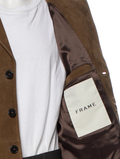 FRAME Goat Leather Utility Jacket