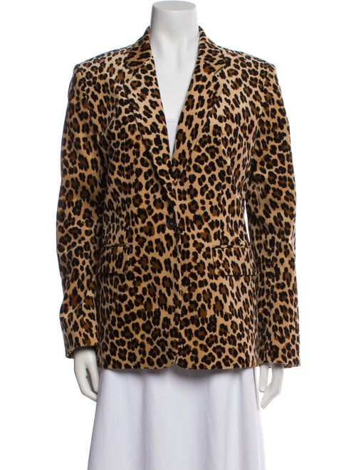 FRAME Animal Print Blazer