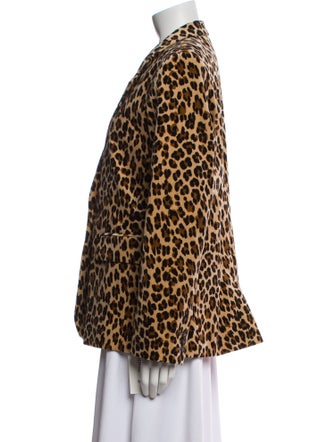 FRAME Animal Print Blazer