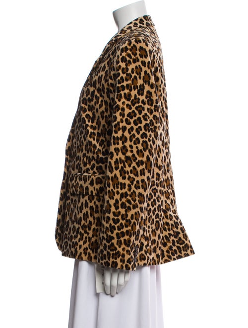 FRAME Animal Print Blazer