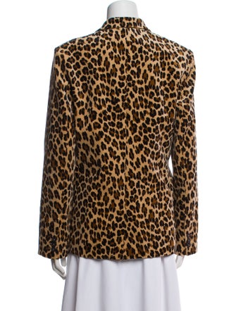FRAME Animal Print Blazer