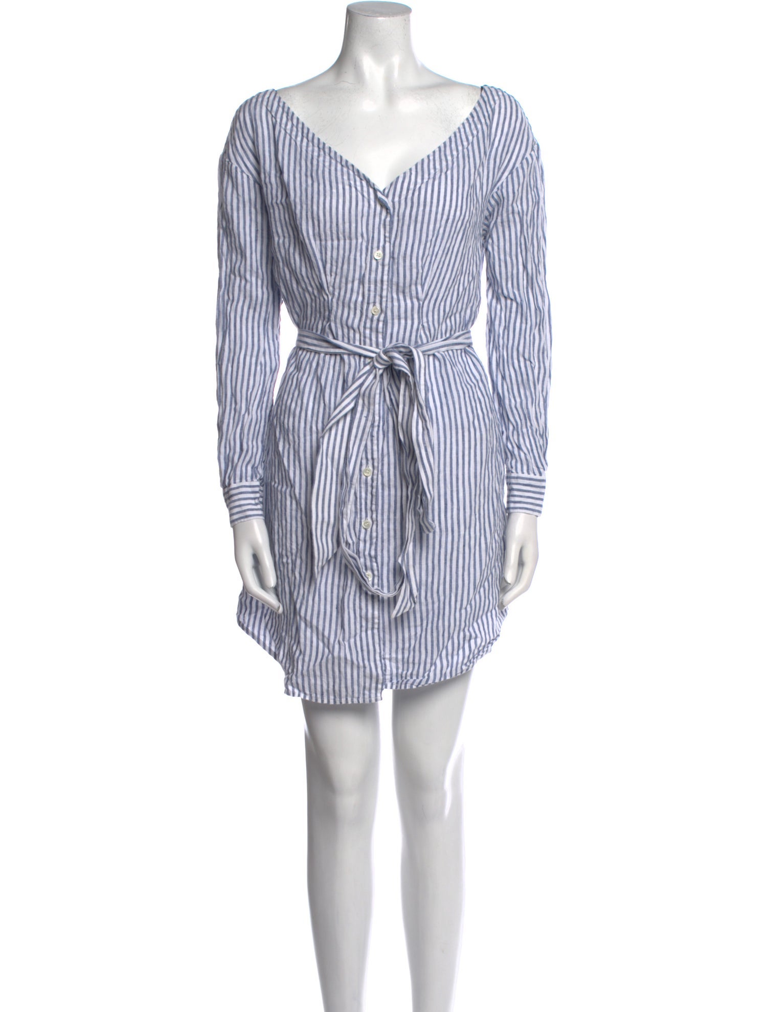 FRAME Linen Knee-Length Dress