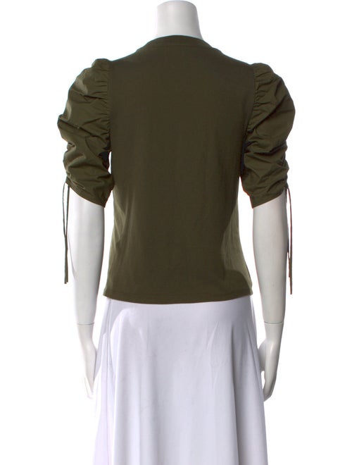 FRAME Crew Neck Three-Quarter Sleeve Top