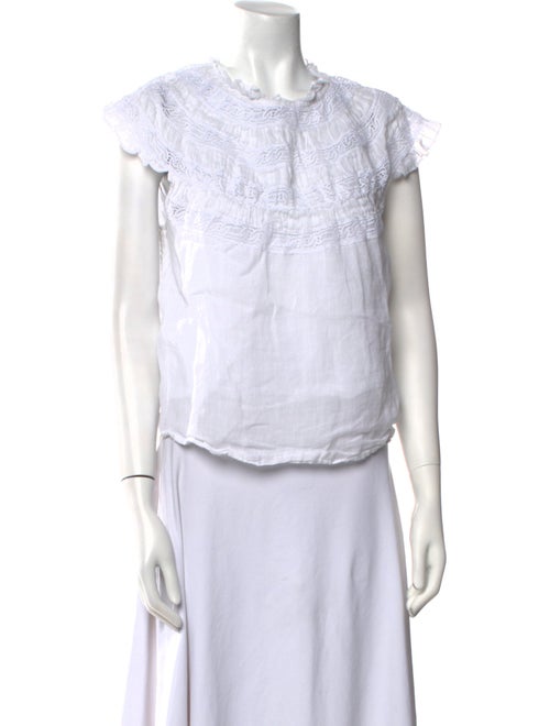 FRAME Bateau Neckline Short Sleeve Top