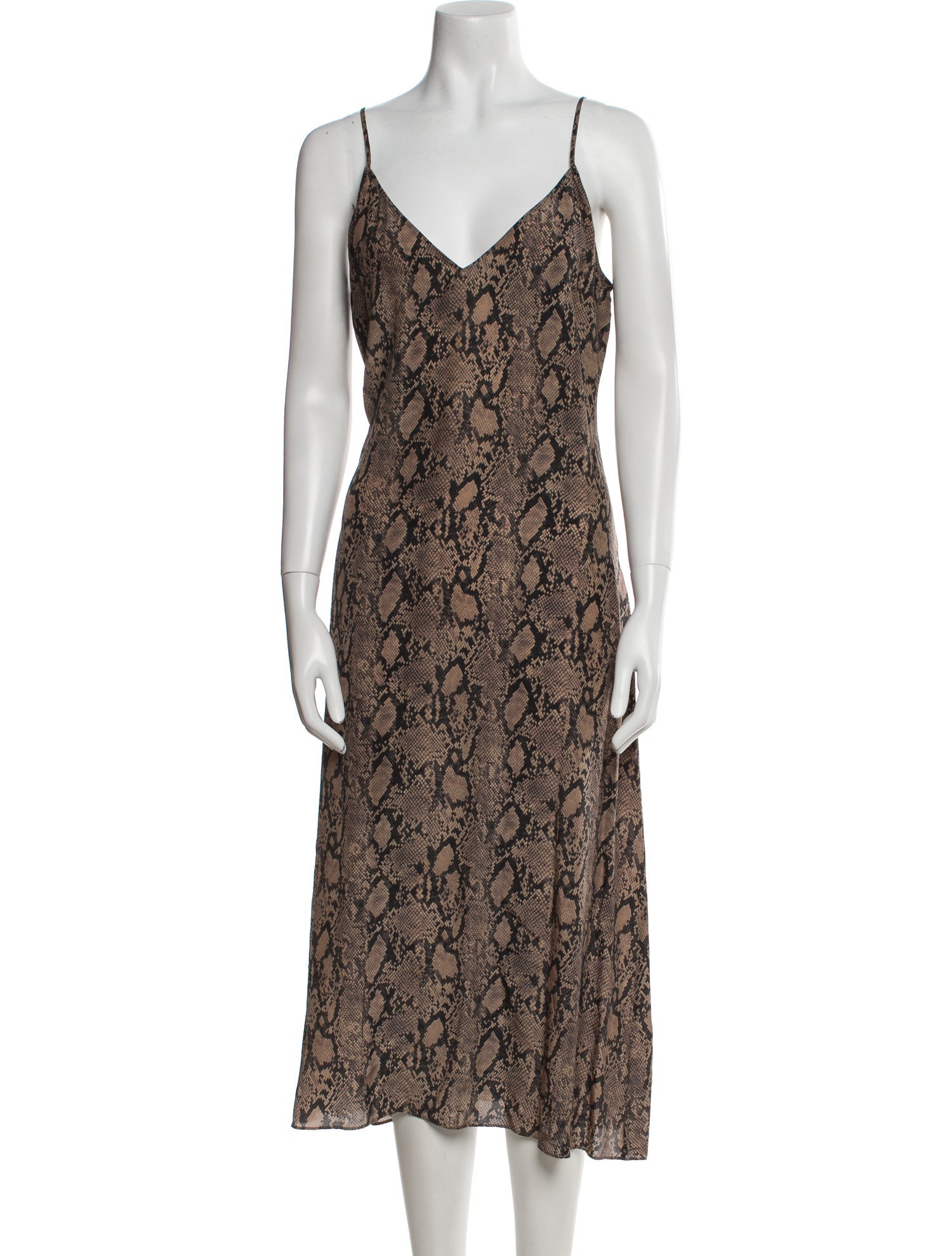 FRAME Silk Long Dress