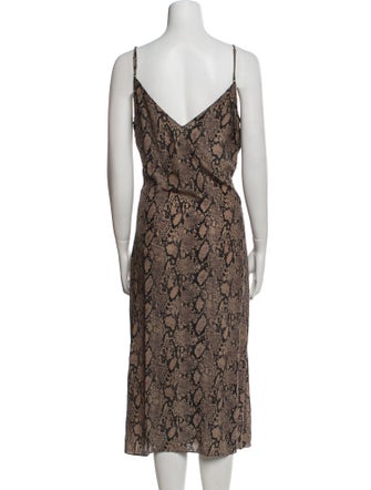 FRAME Silk Long Dress