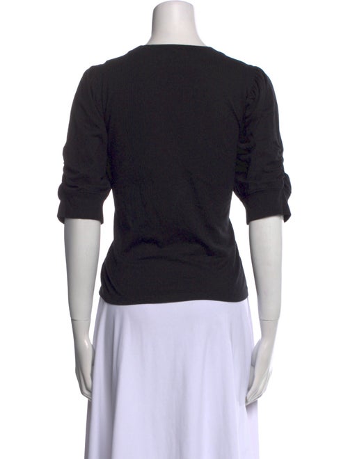 FRAME Bateau Neckline Three-Quarter Sleeve T-Shirt