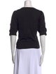 FRAME Bateau Neckline Three-Quarter Sleeve T-Shirt